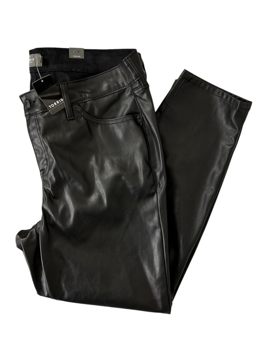 torrid Pants - NWT Torrid Faux Leather Pants Black Perfect Skinny High Rise Women’s Sz 18 Tall